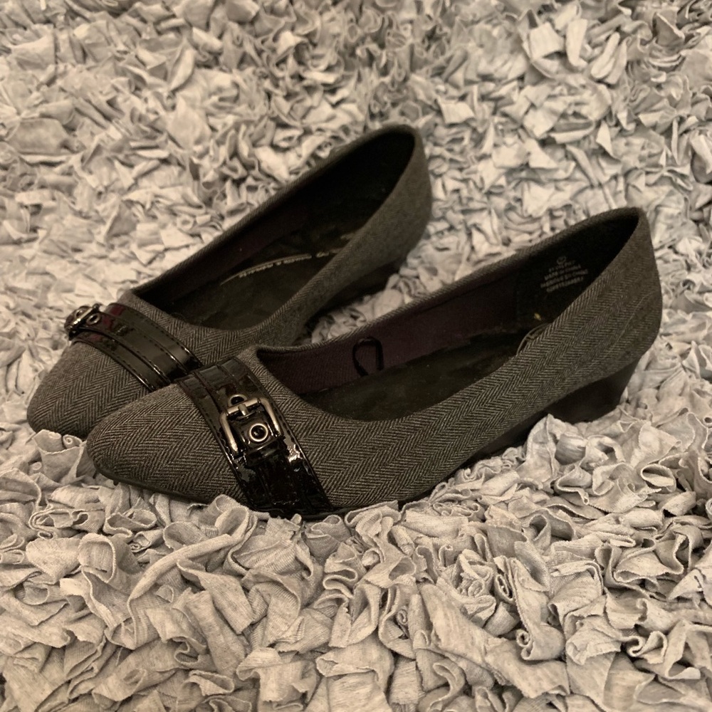 Grey George Wedges